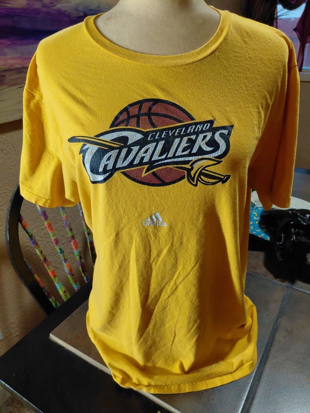 Adidas Cleveland Cavaliers Yellow Graphic Tee